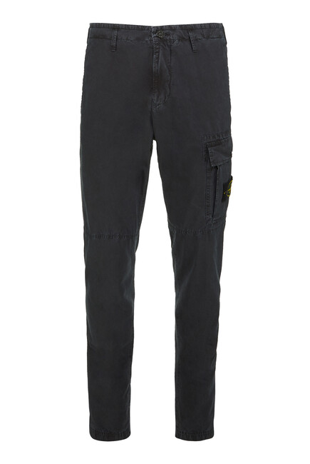 Brushed Cotton Canvas Old Effect Trousers